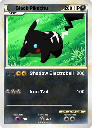 Pokemon Black Pikachu
