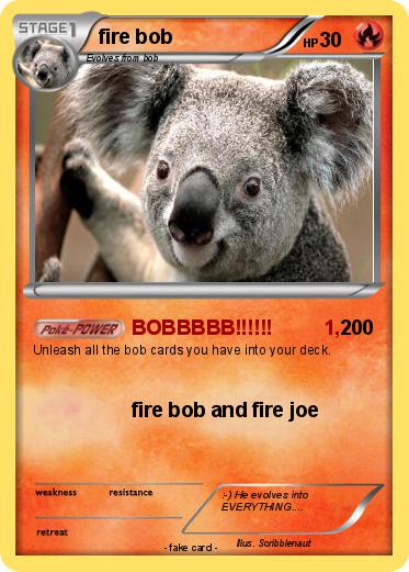 Pokemon fire bob