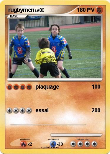 Pokemon rugbymen