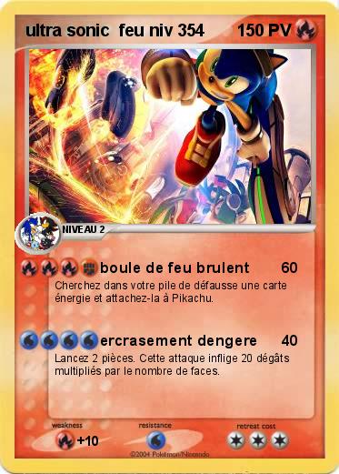 Pokemon ultra sonic  feu niv 354