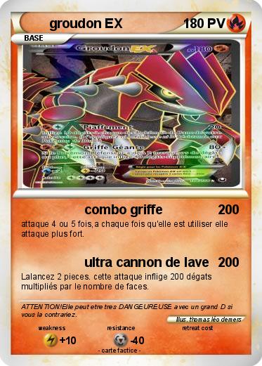 Pokemon groudon EX