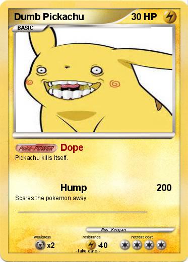 Pokemon Dumb Pickachu