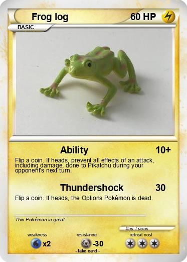 Pokemon Frog log