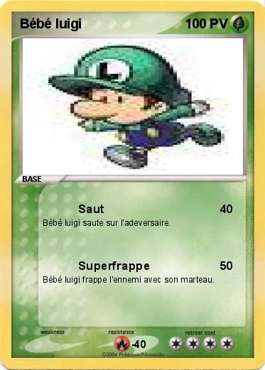 Pokemon Bébé luigi