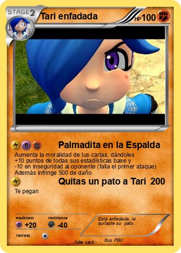 Pokemon Tari enfadada