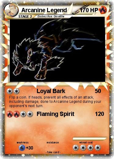 Pokemon Arcanine Legend