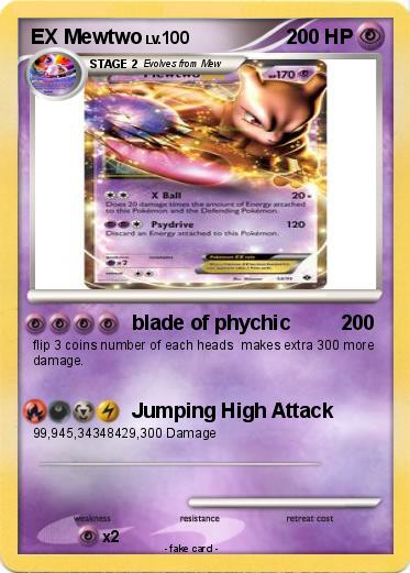 Pokemon EX Mewtwo