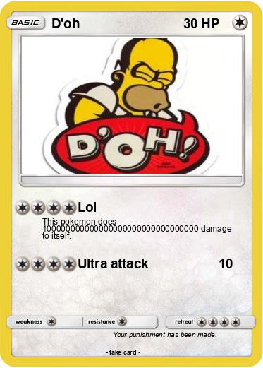 Pokemon D'oh