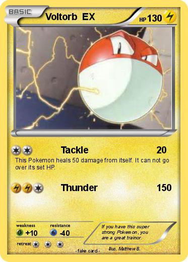 Pokemon Voltorb  EX