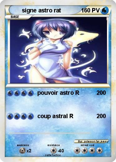 Pokemon signe astro rat