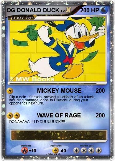 Pokemon OG DONALD DUCK