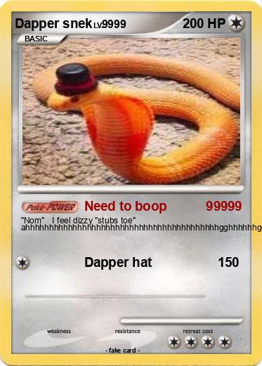 Pokemon Dapper snek