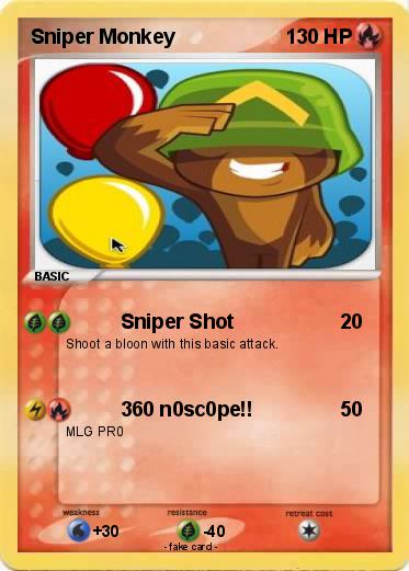 Pokemon Sniper Monkey
