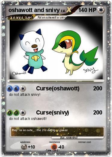 Pokemon oshawott and snivy