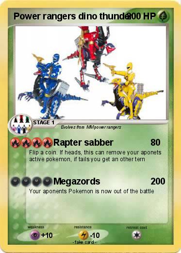 Pokemon Power rangers dino thunder