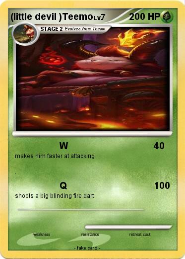 Pokemon (little devil )Teemo