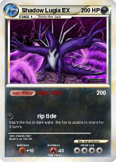 Pokemon Shadow Lugia EX