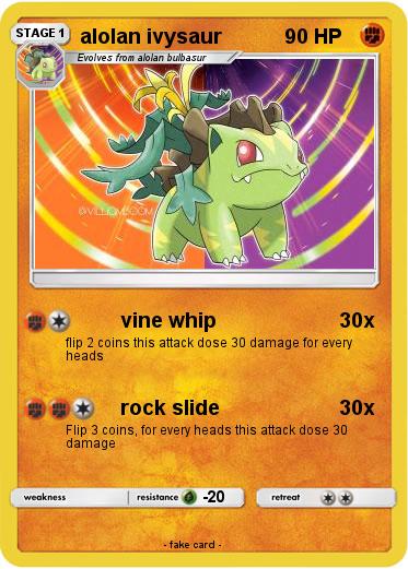 Pokemon alolan ivysaur