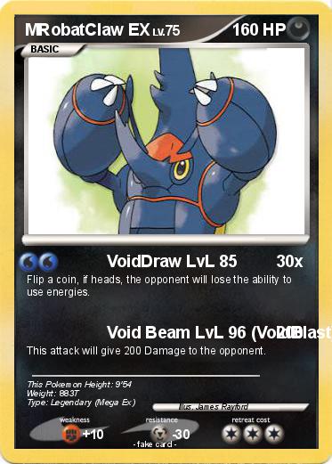 Pokemon MRobatClaw EX