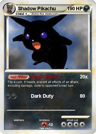 Pokemon Shadow Pikachu