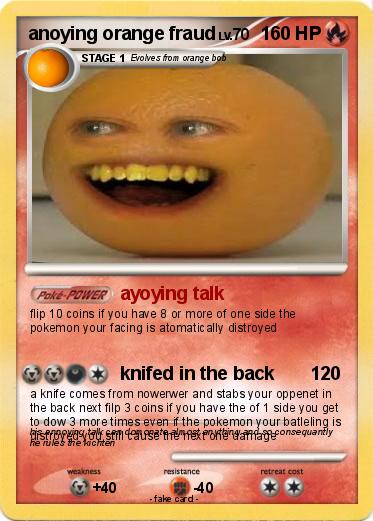 Pokemon anoying orange fraud