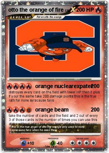 Pokemon otto the orange of fire