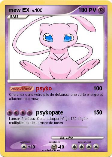 Pokemon mew EX