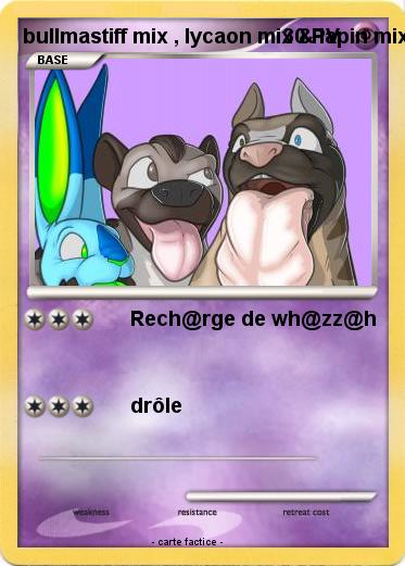 Pokemon bullmastiff mix , lycaon mix & lapin mix