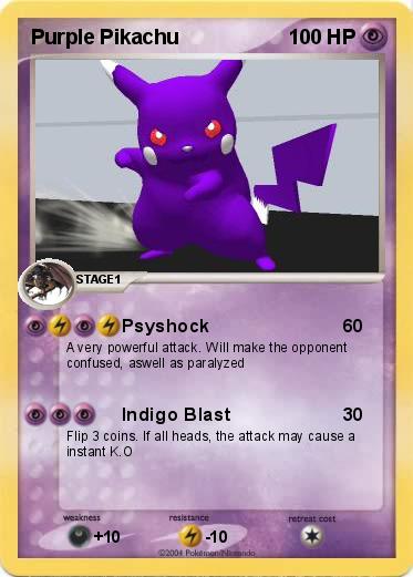 Pokemon Purple Pikachu