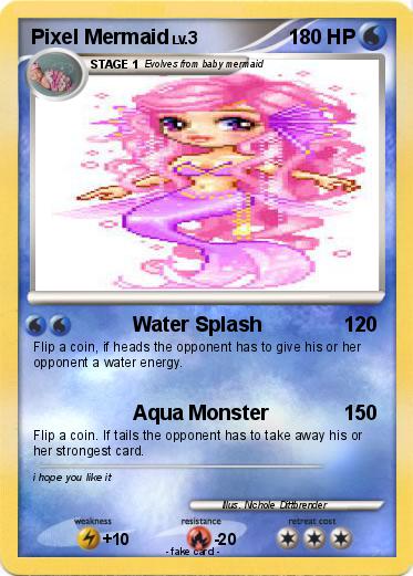 Pokemon Pixel Mermaid