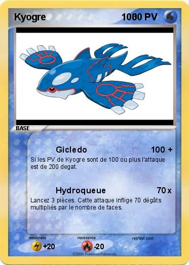 Pokemon Kyogre                             100