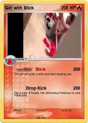 Pokemon Girl with Stick