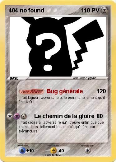 Pokemon 404 no found
