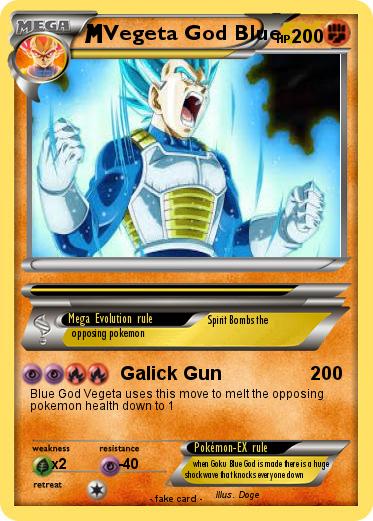 Pokemon Vegeta God Blue