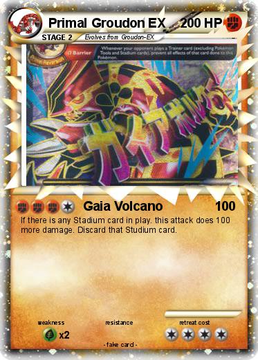 Pokemon Primal Groudon EX