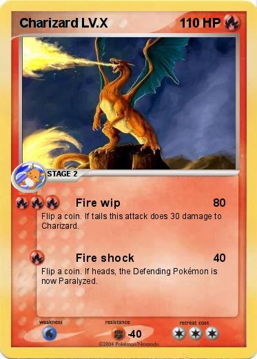 Pokémon Charizard LV X 2 2 - Fire wip - My Pokemon Card