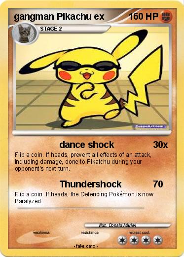Pokemon gangman Pikachu ex