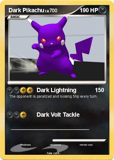 Pokemon Dark Pikachu