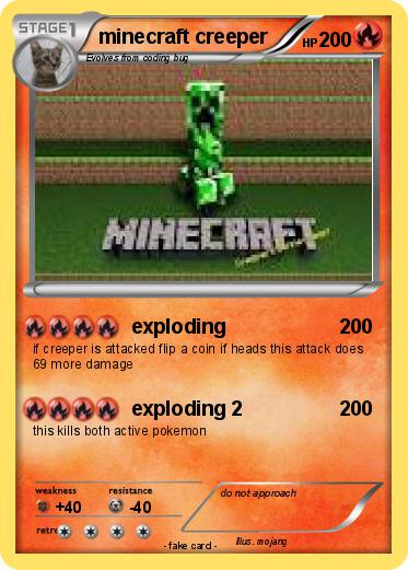 Pokemon minecraft creeper