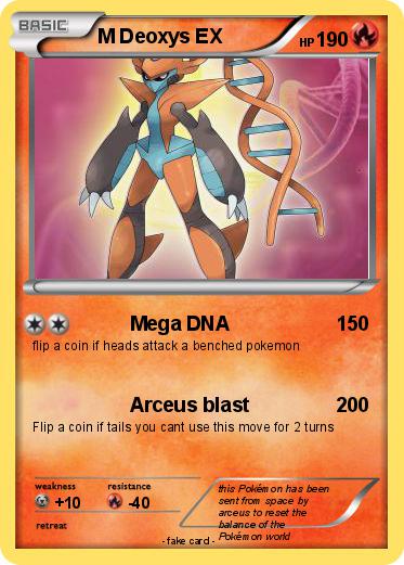 Pokémon M Deoxys EX 7 7 - Mega DNA - My Pokemon Card