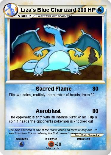 Pokemon Liza's Blue Charizard