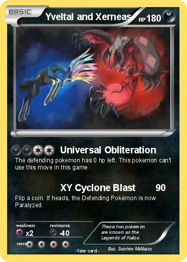 Pokemon Yveltal and Xerneas