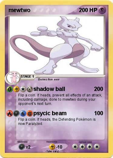 Pokemon mewtwo