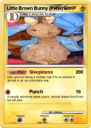Pokemon Little Brown Bunny (Peter)