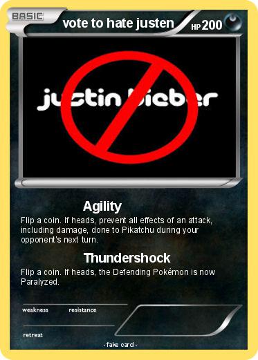 Pokemon vote to hate justen