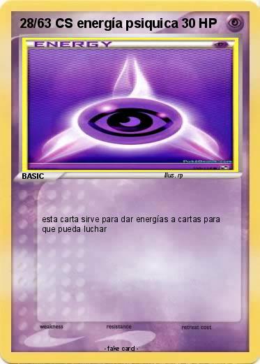 Pokemon 28/63 CS energía psiquica