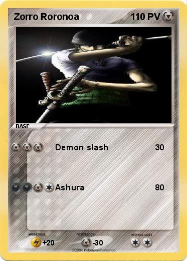Pokemon Zorro Roronoa