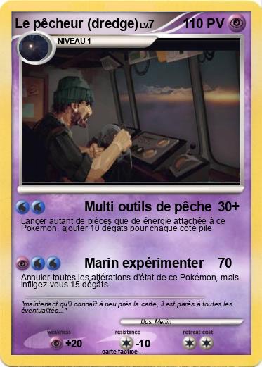 Pokemon Le pêcheur (dredge)