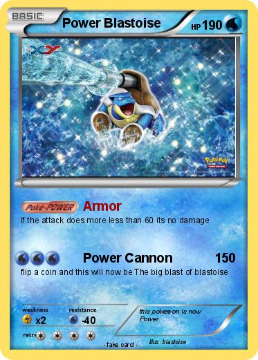 Pokemon Power Blastoise