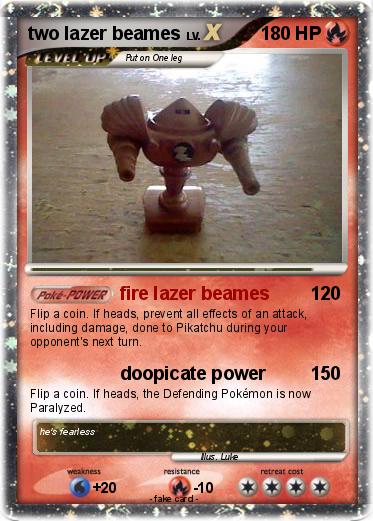 Pokemon two lazer beames